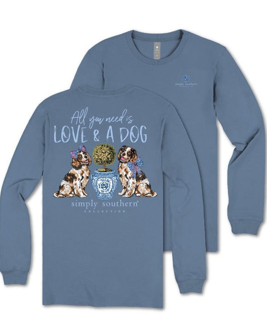 Simply Southern “Love and a Dog” Long Sleeve