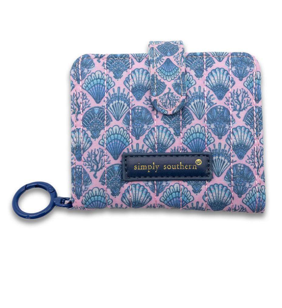 Quilted ID Wallet | Scallop Shell