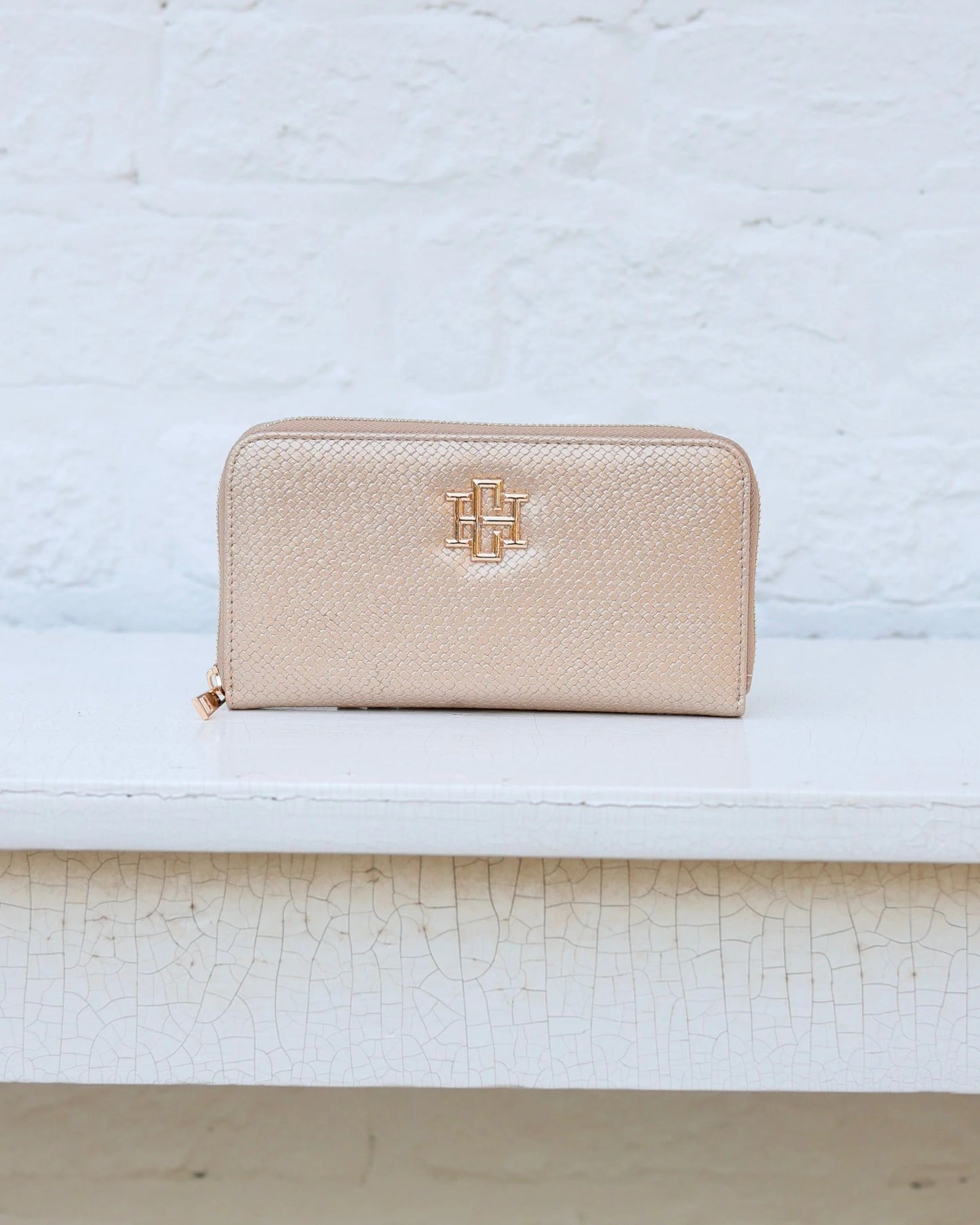 Penelope Wallet | Woven Gold