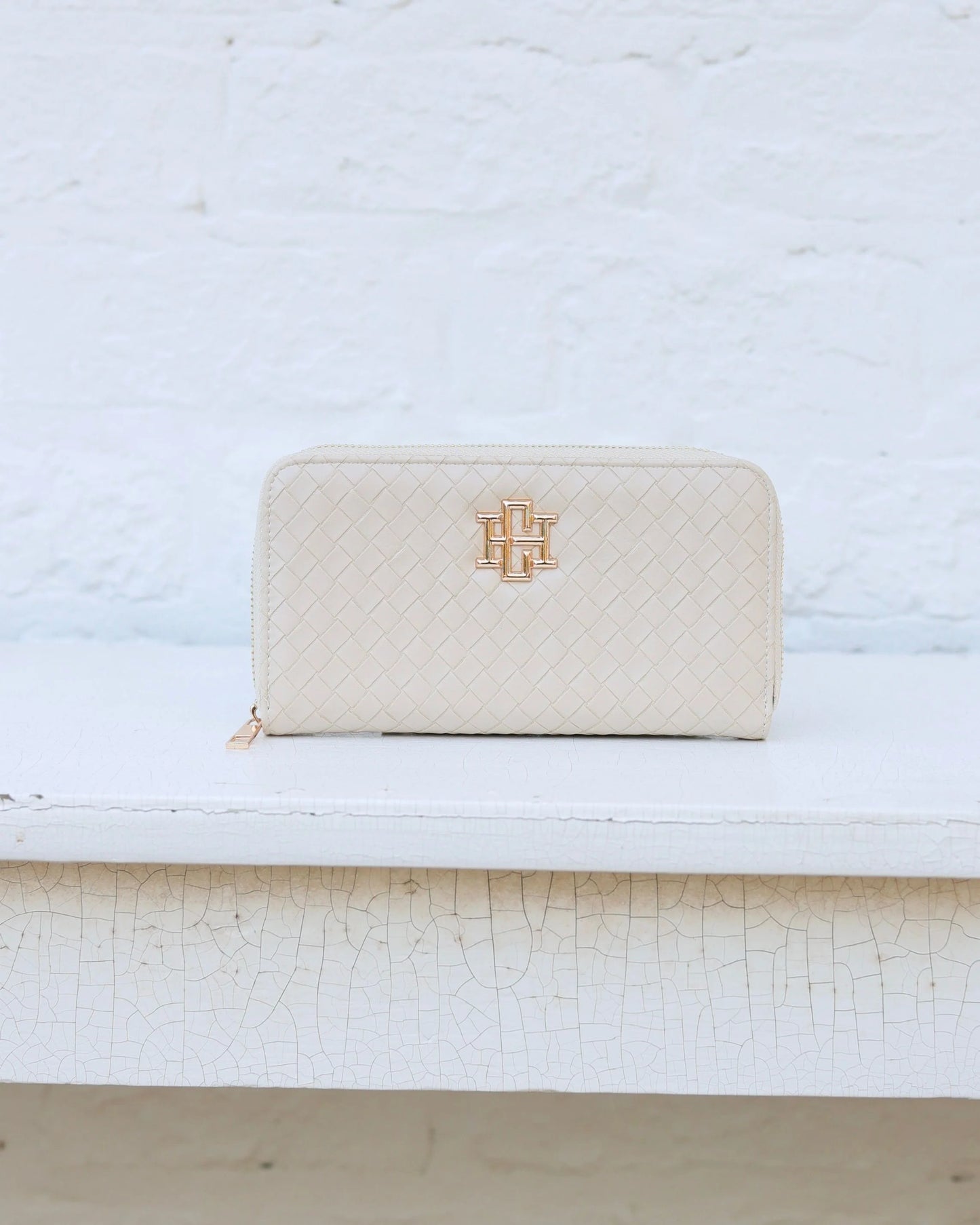 Penelope Wallet | Woven Almond
