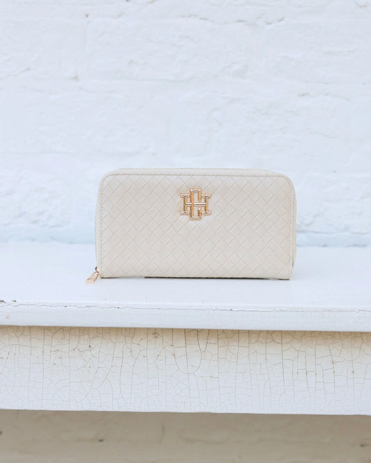 Penelope Wallet | Woven Almond