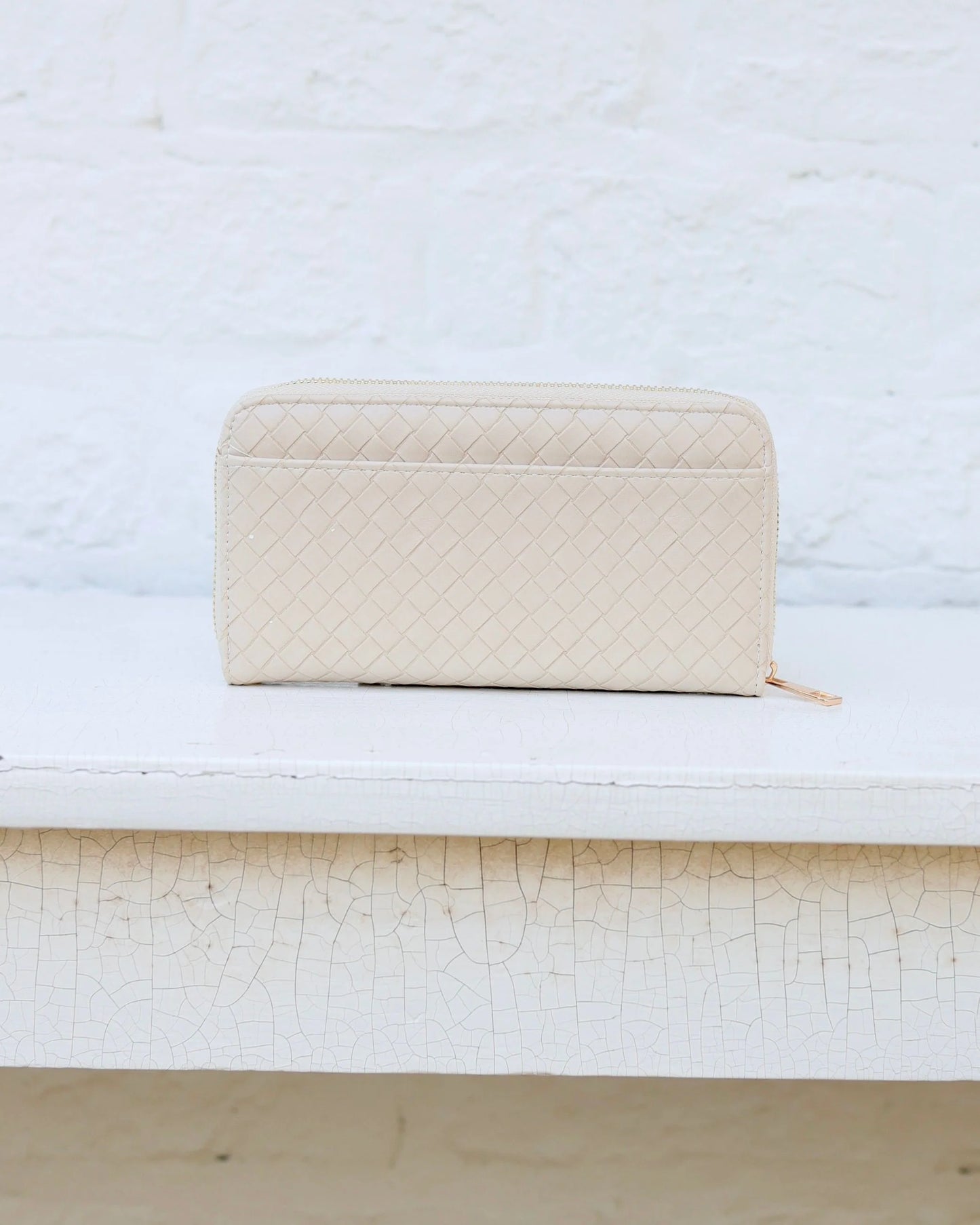 Penelope Wallet | Woven Almond