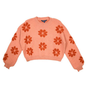 Simply southern crop flower sweater
