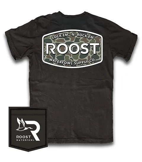 Roost camo logo pocket tshirt