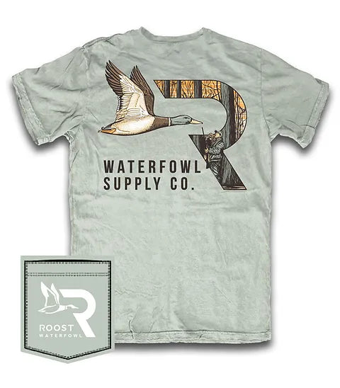 Roost logo pocket tshirt