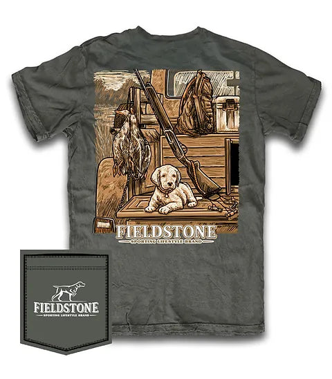 Fieldstone truckbed pupShort Sleeve Pocket Tee