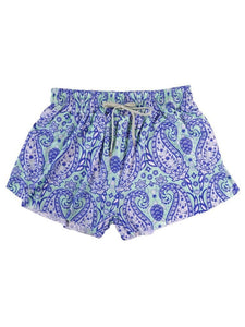 Simply Southern running Shorts in paisley