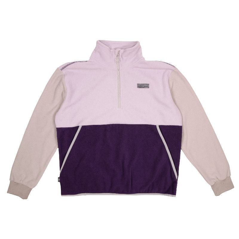 Simply Southern purple color block pull over