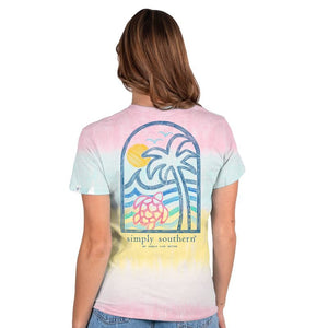 Simply Southern "Sea View Palms" Short Sleeve Tee