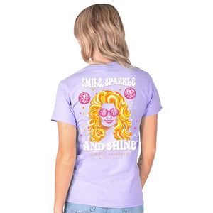Simply Southern “Smile, Sparkle, Shine"youth Short Sleeve Tee