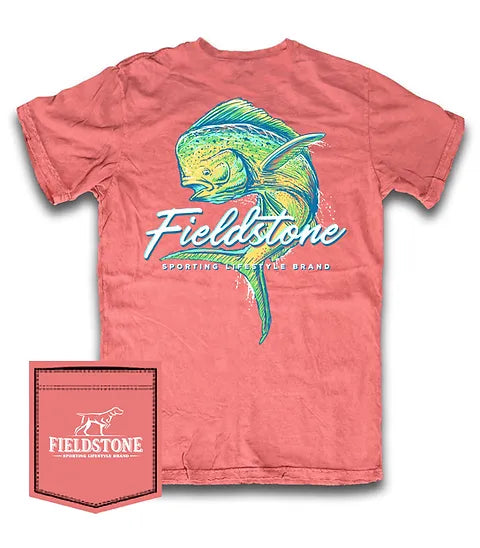Fieldstone Colorful Mahi Short Sleeve Pocket Tee
