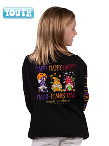 Simply Southern “happy" youth Long sleeve Tee
