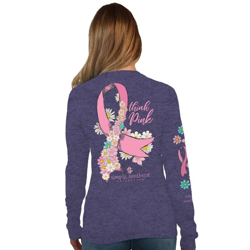 Simply Southern "Think Pink" Long Sleeve
