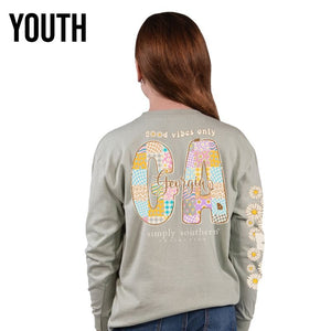 Simply Southern "GA State" Youth Long Sleeve