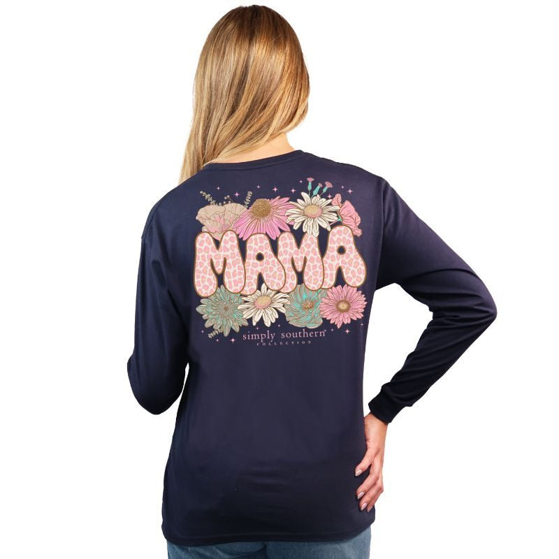 Simply Southern "Leopard Mama" Long Sleeve