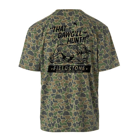 Youth Backwoods Camo Bird Dawg Tee