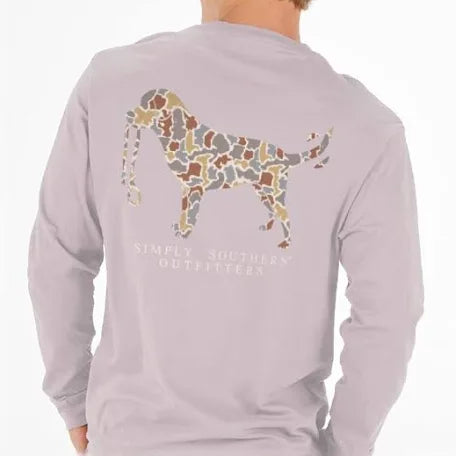 Simply Southern Logo Camo Youth long Sleeve Shirt