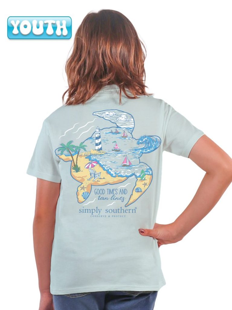 Simply Southern Youth "Track Light House" Short Sleeve Tee