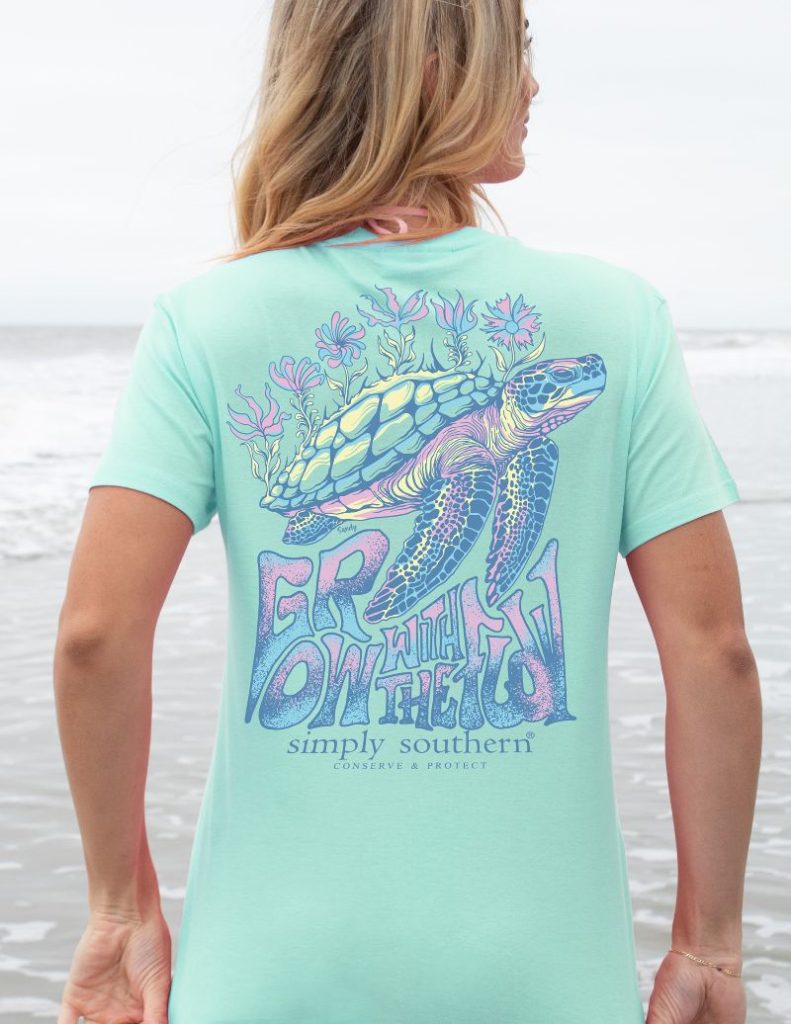 Simply Southern Youth "Track Flow Sea" Short Sleeve Tee