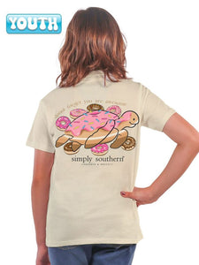 Simply Southern Youth "Track Donut" Short Sleeve Tee