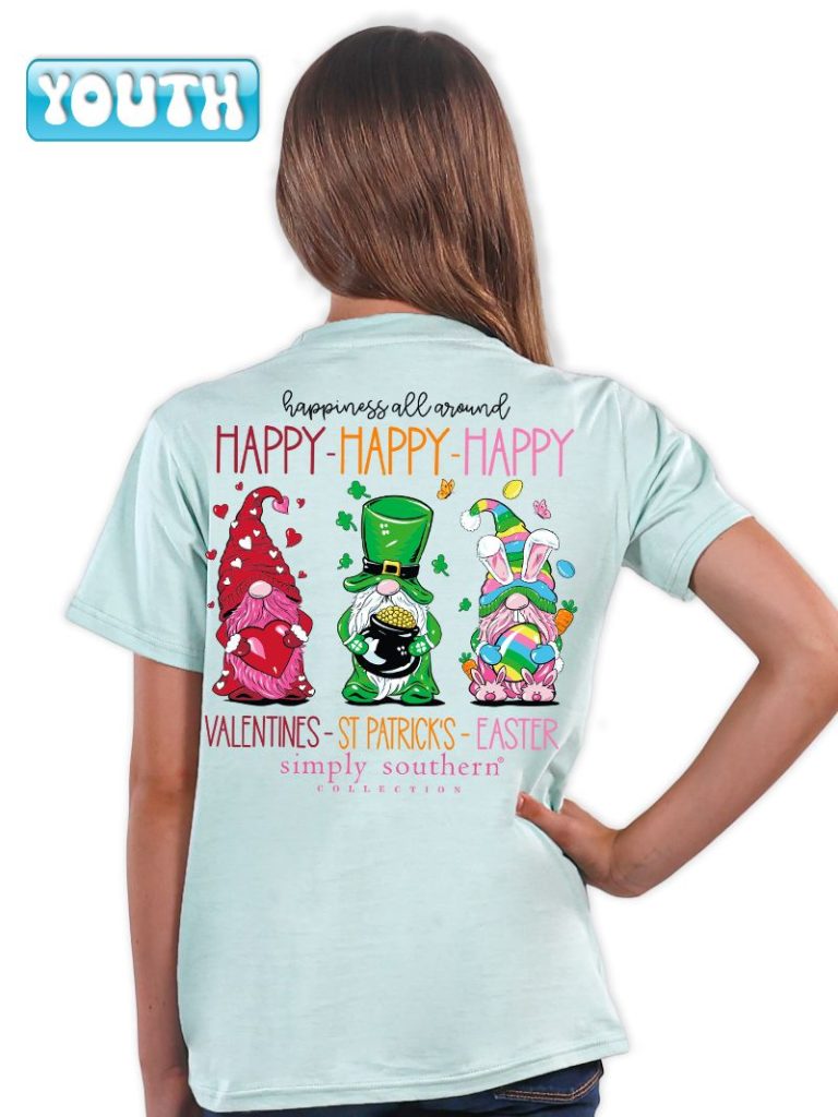 Simply Southern Youth "Happy" Short Sleeve Tee