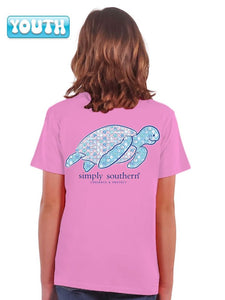 Simply Southern Youth "Track Preppy" Short Sleeve Tee