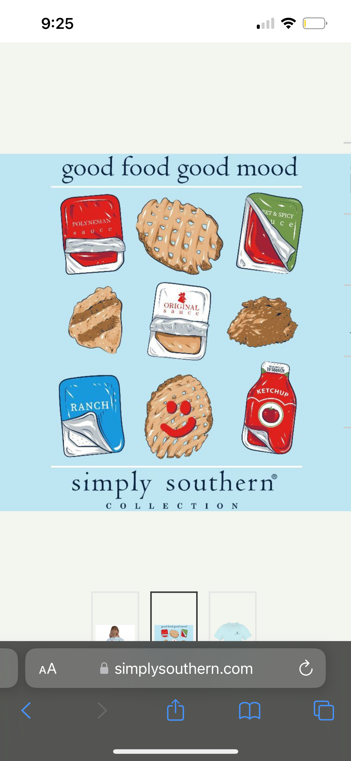Simply Southern “Chicken ” youth tee