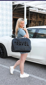 JADELYNN  BROOKE Duffle Bag Weekender - Travel (Black/Grey)