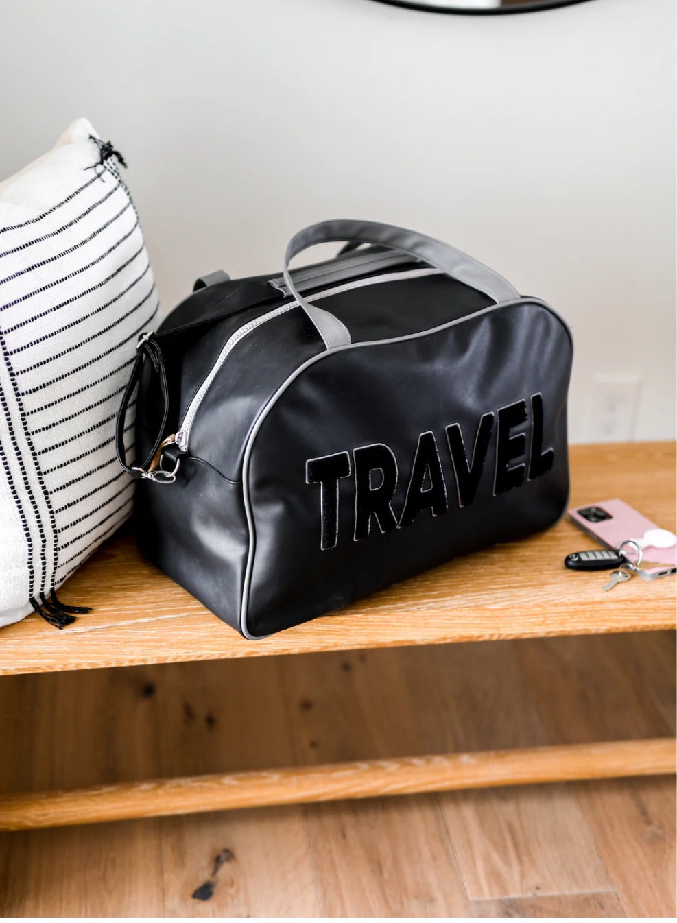 JADELYNN  BROOKE Duffle Bag Weekender - Travel (Black/Grey)