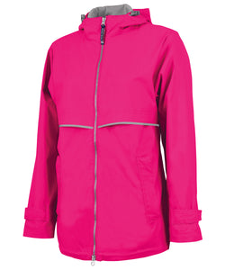 New Englander® Rain Jacket in Hot Pink