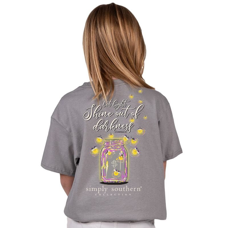 Simply Southern “darkness” Youth Short Sleeve Shirt