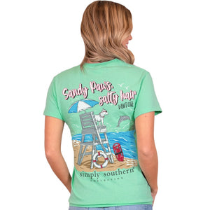 Simply Southern “Sandy paws” Youth Short Sleeve Shirt