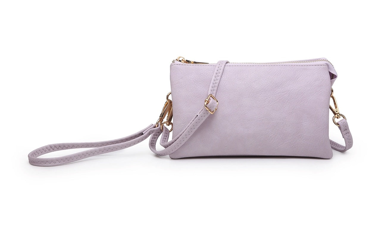 Riley Monogrammable 3 Compartment Crossbody/Wristlet, VARIOUS STYLES