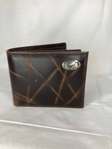Zep-Pro Cotton Logo Wrinkle Leather Bifold Wallet