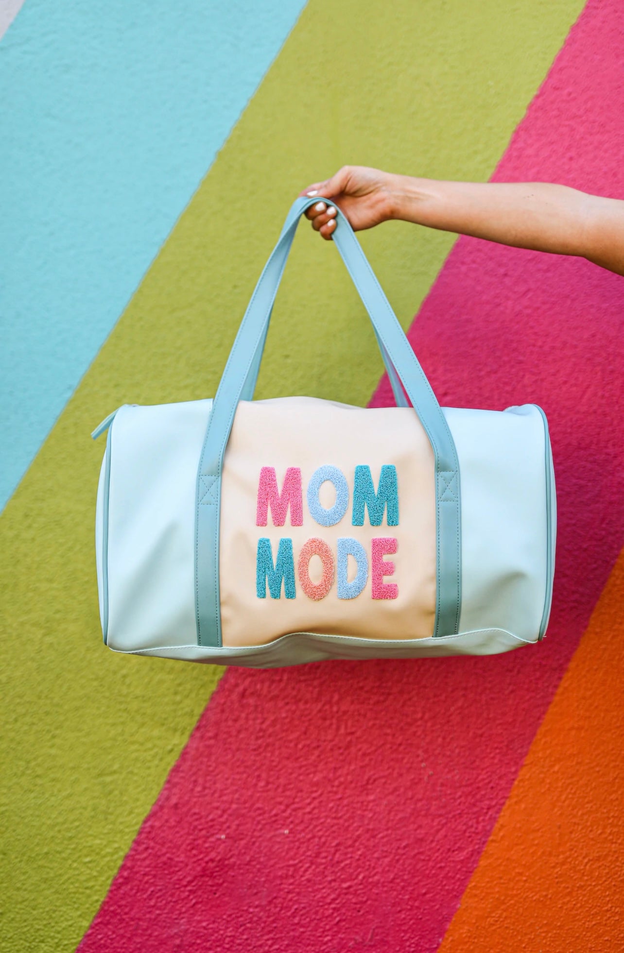 Duffle bag- Mom Mode-blue