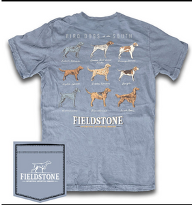 Fieldstone Bird Dogs of the South Short Sleeve Pocket Tee