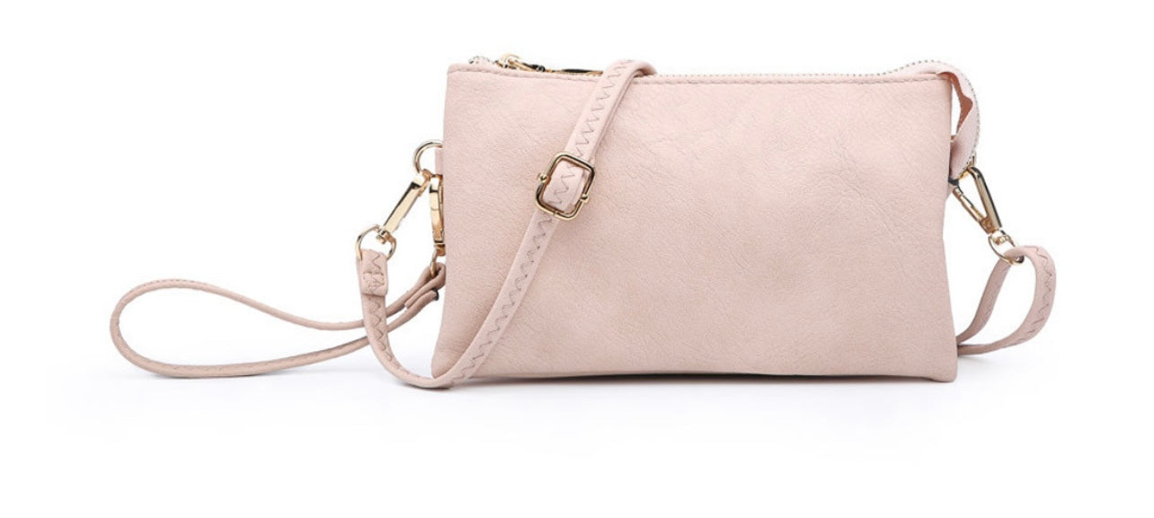 Riley Monogrammable 3 Compartment Crossbody/Wristlet, VARIOUS STYLES