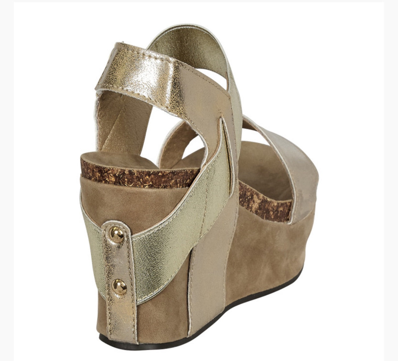Hester Wedges in Gold