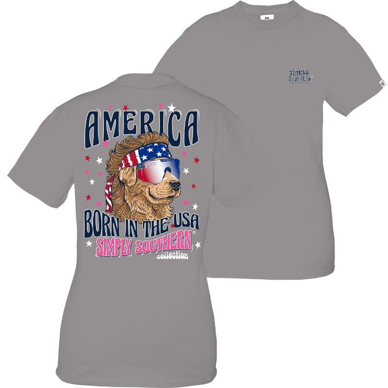 Simply Southern “Born” Youth Short Sleeve Shirt