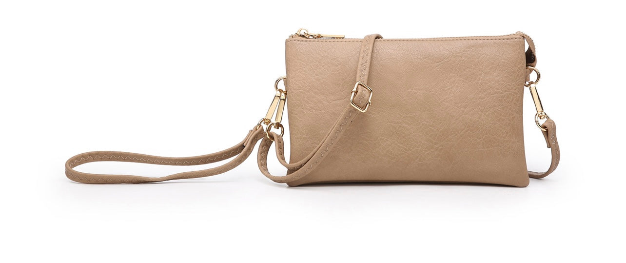 Riley Monogrammable 3 Compartment Crossbody/Wristlet, VARIOUS STYLES