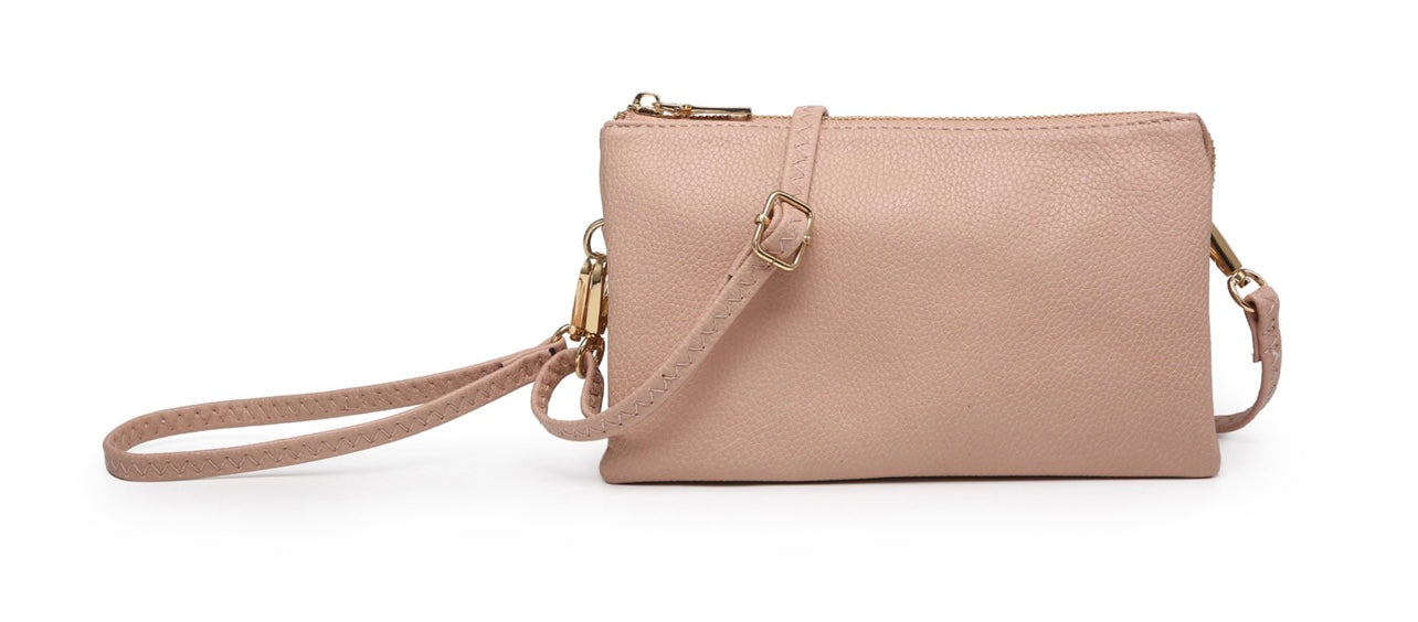 Riley Monogrammable 3 Compartment Crossbody/Wristlet, VARIOUS STYLES