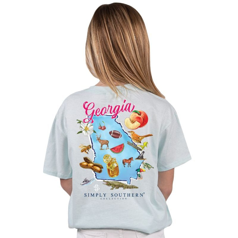 Simply Southern “Georgia” Youth Short Sleeve Shirt