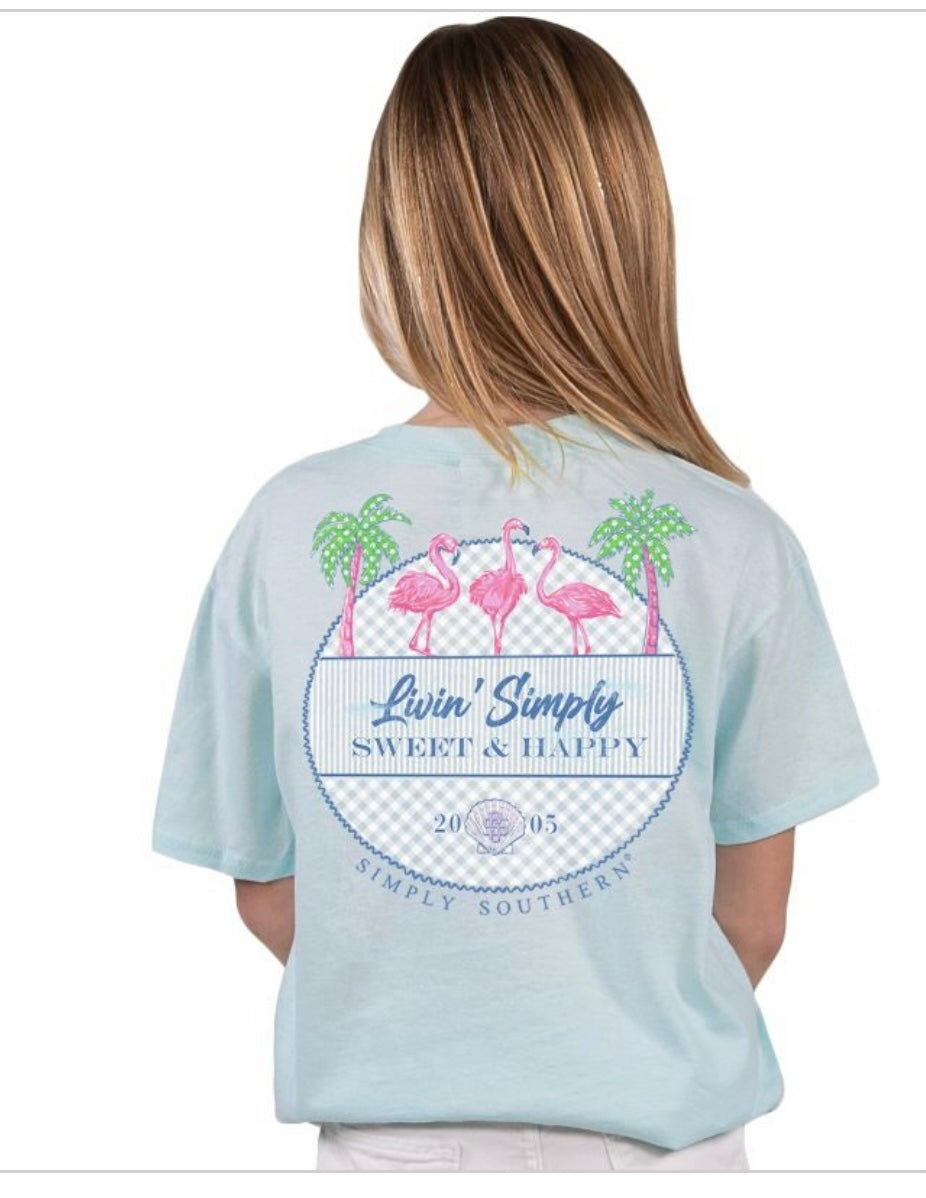 Simply Southern “livin” Youth Short Sleeve Shirt