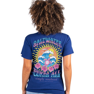 Simply Southern “Saltwater Cures All” Youth Short Sleeve Tshirt