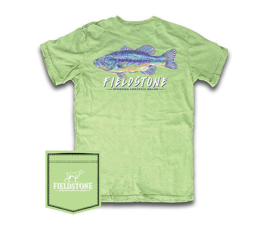 Fieldstone Colorful bass Short Sleeve Pocket Tee