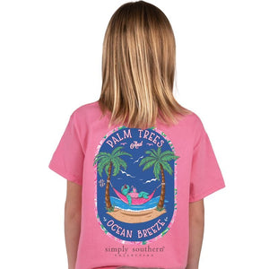 Simply Southern “palm” Youth Short Sleeve Shirt