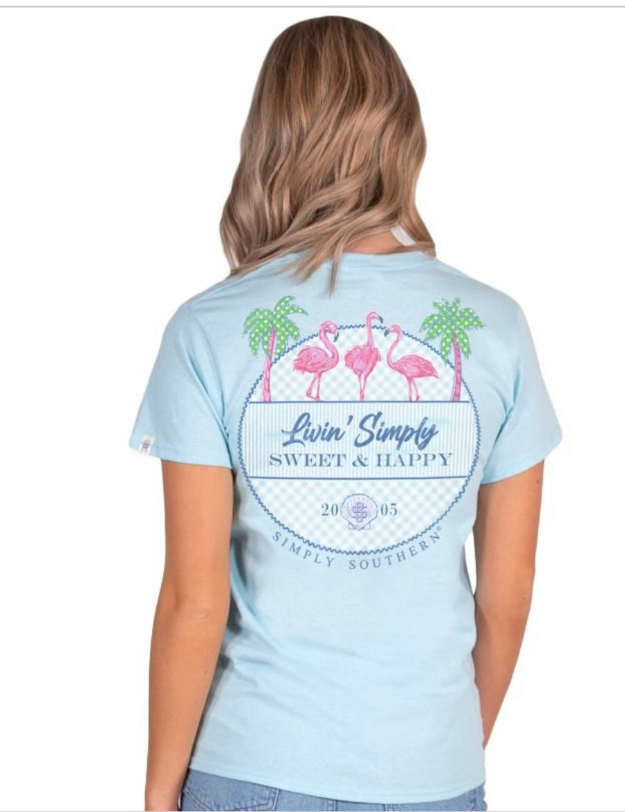 Simply Southern “livin ” Short Sleeve Tee
