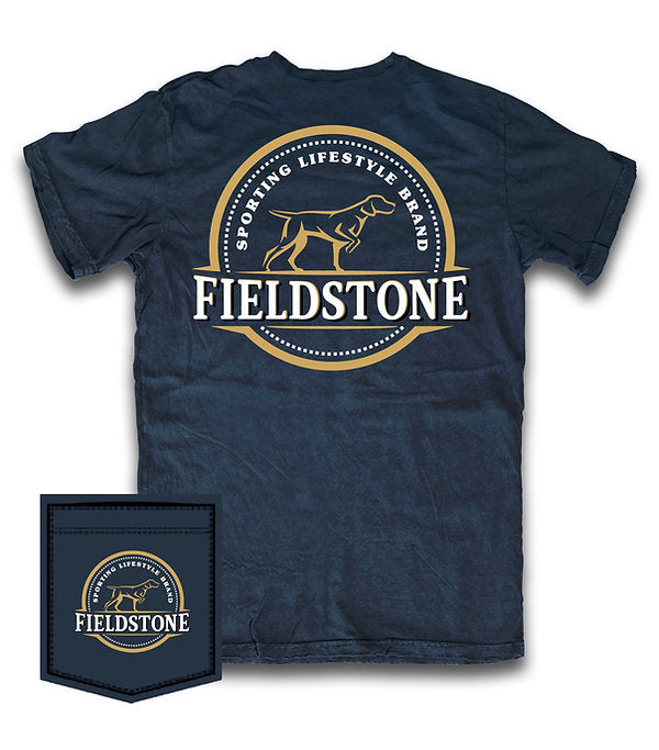 Fieldstone Circle Logo Short Sleeve Pocket Tee