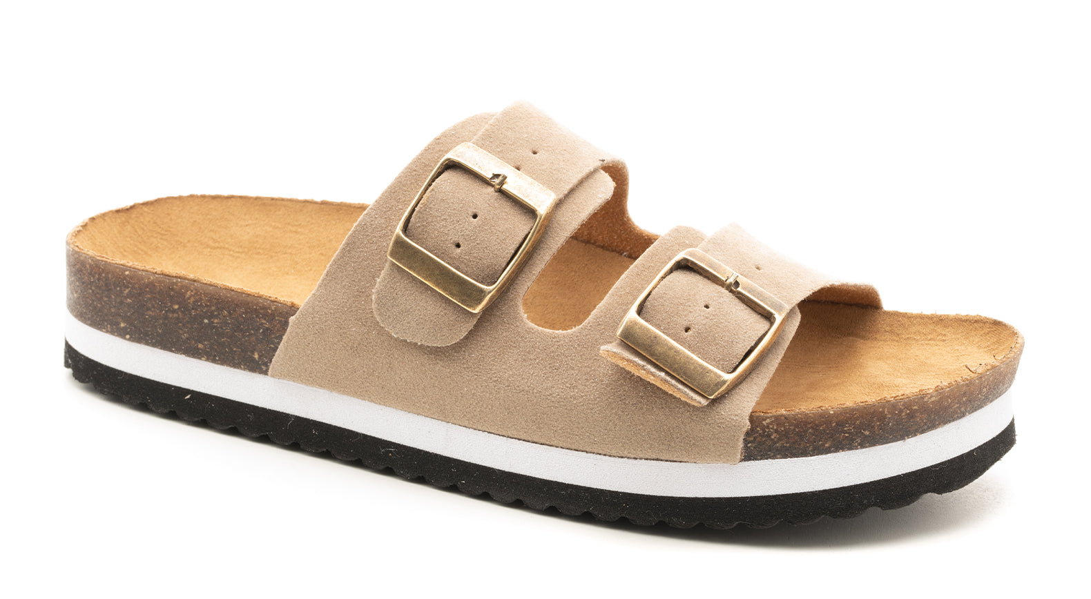 CORKY'S beach babe tan suede sandals