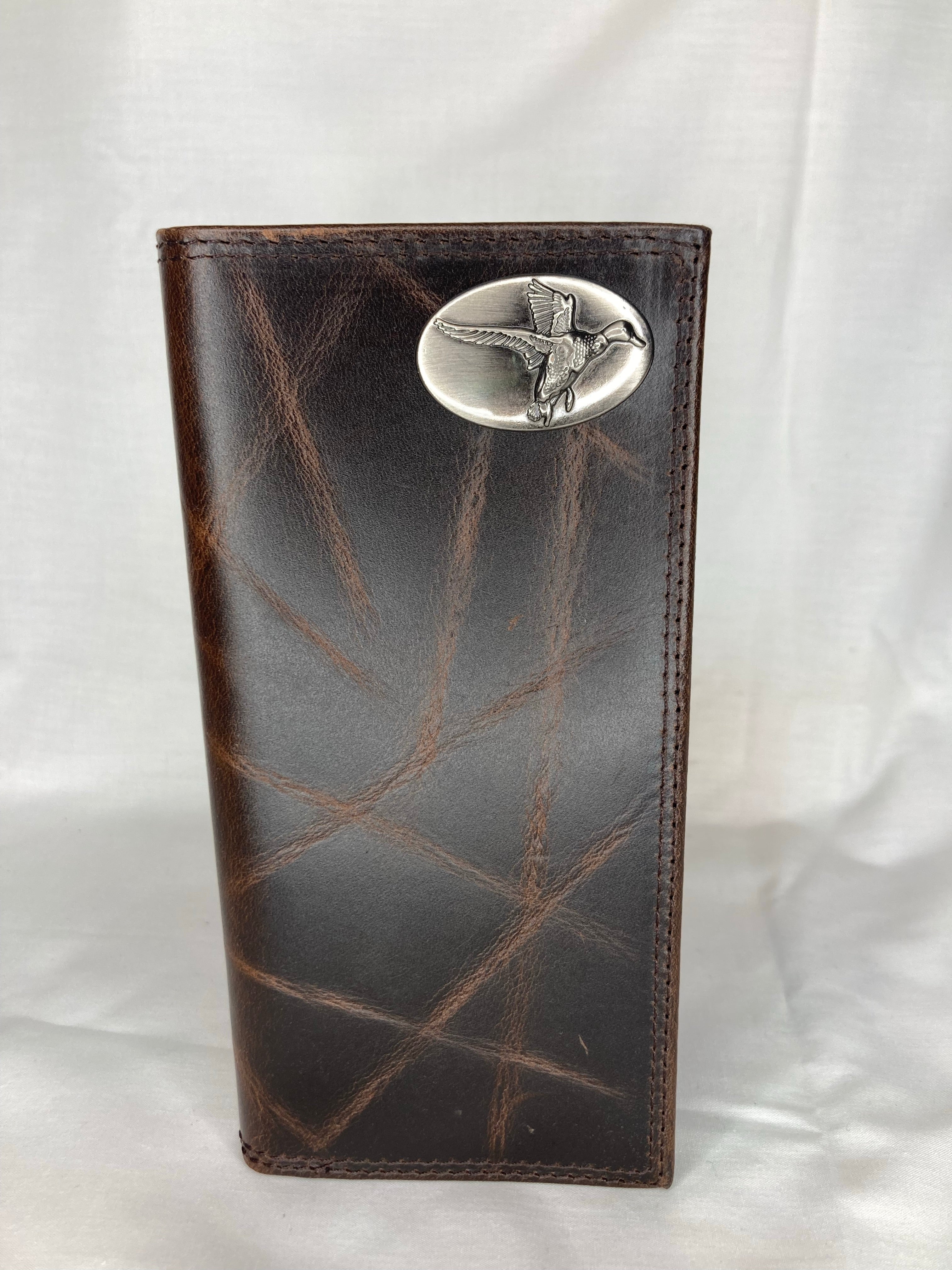 Zep-Pro Flying Duck Wrinkle Leather Bifold Wallet